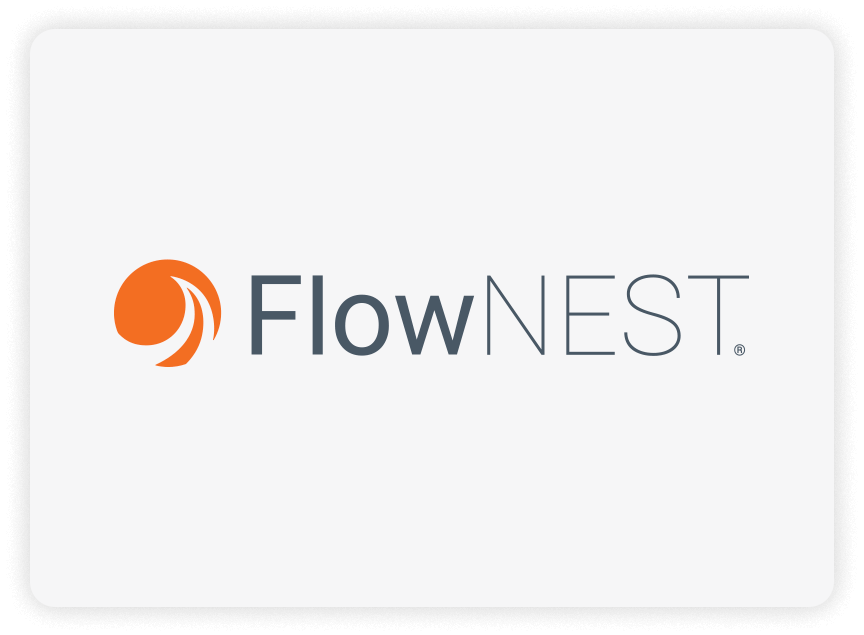 Computer monitor displaying FlowNest, Flow's Simple, waterjet specific geometric nesting module software.