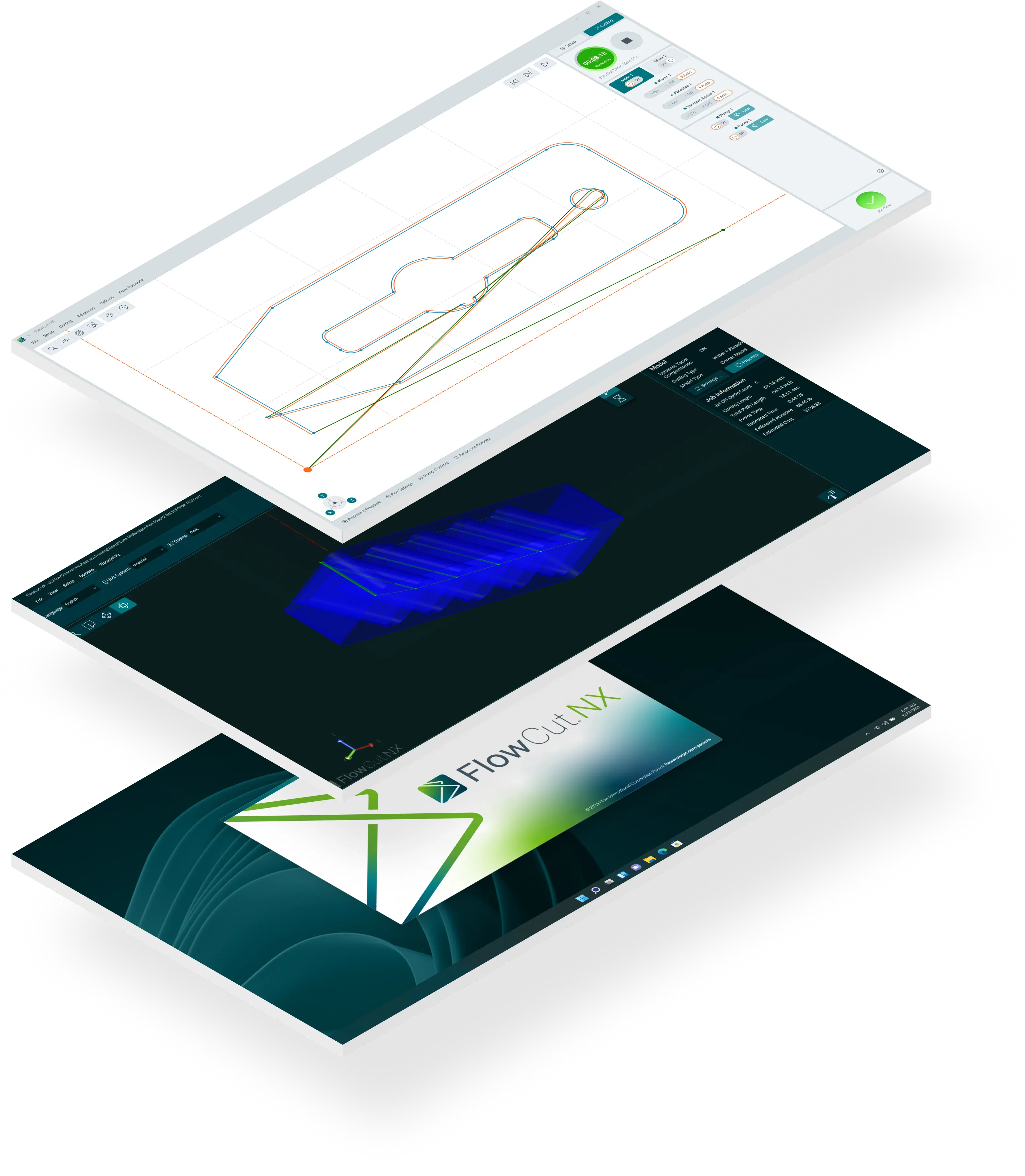 FlowCut Screens