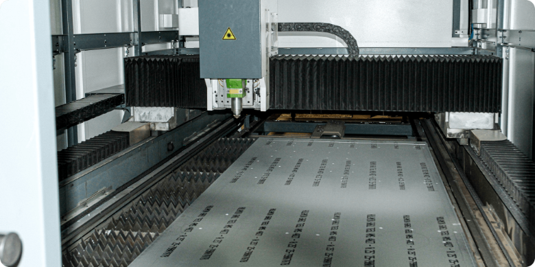 view of the inside of the LZR fiber laser at JQ Enterprises