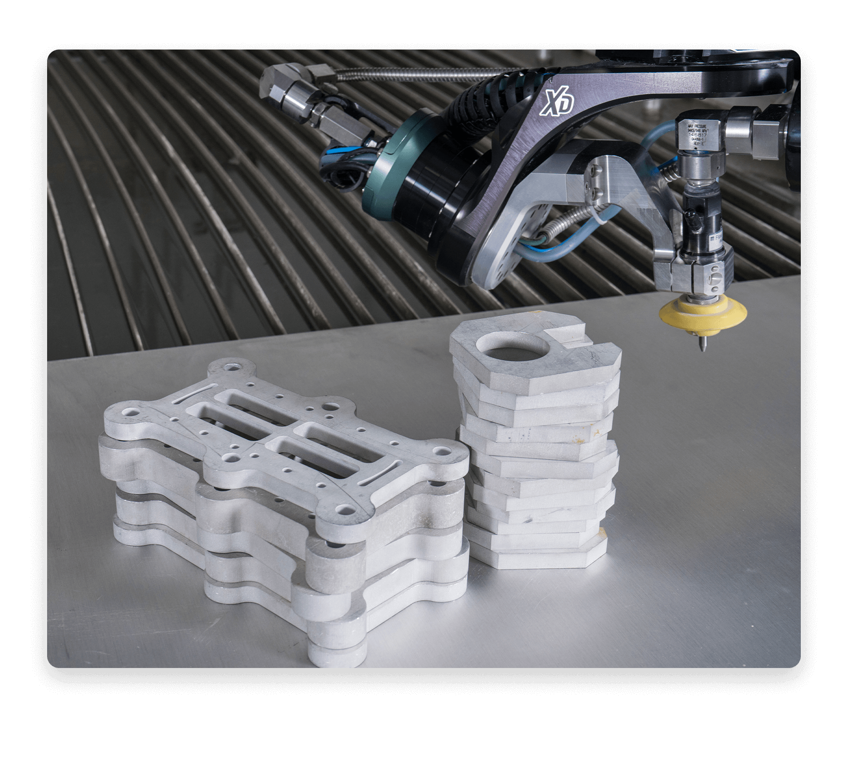 Flow metal cutting