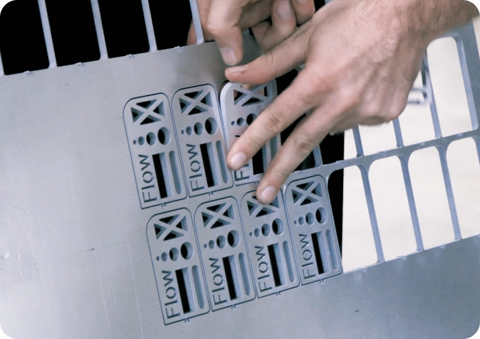 Any shape being cut out of multiple materials by Flow waterjet