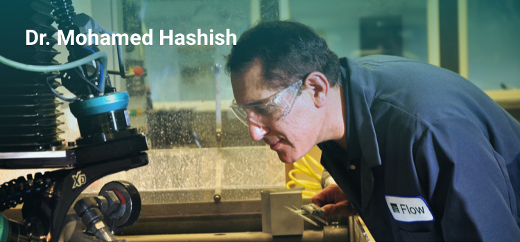 Dr. Mohamed Hashish using Waterjet