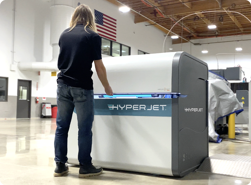 Man standing in front of a HyperJet Pump